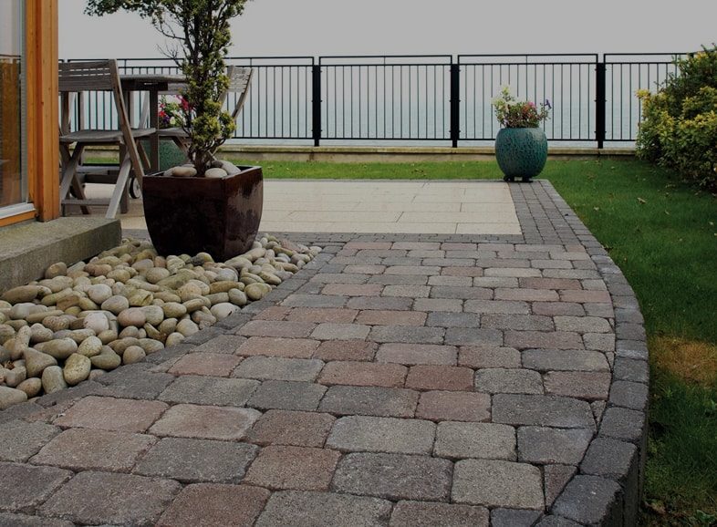 cobblestone paving
